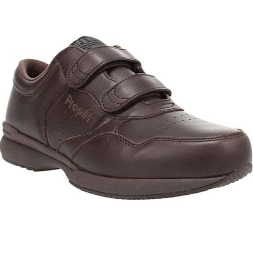 Propet Sz. 9.5 Brown Hook Adjustable Closure Walking‎ Shoe